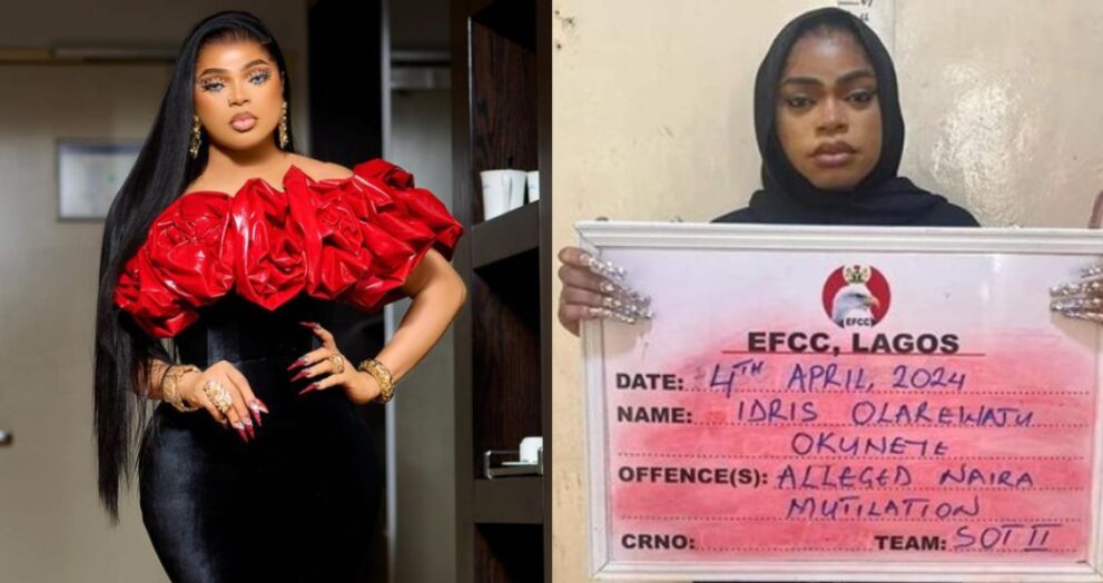 Bobrisky Jailed for Six Months Over Naira Abuse, Confirms Male Identity in Court.
