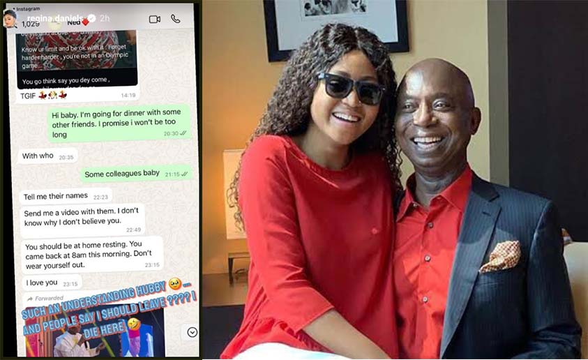 Ned Nwoko Cautions Regina Daniels on 'Bedroom Action,' Sparks Online Reactions.