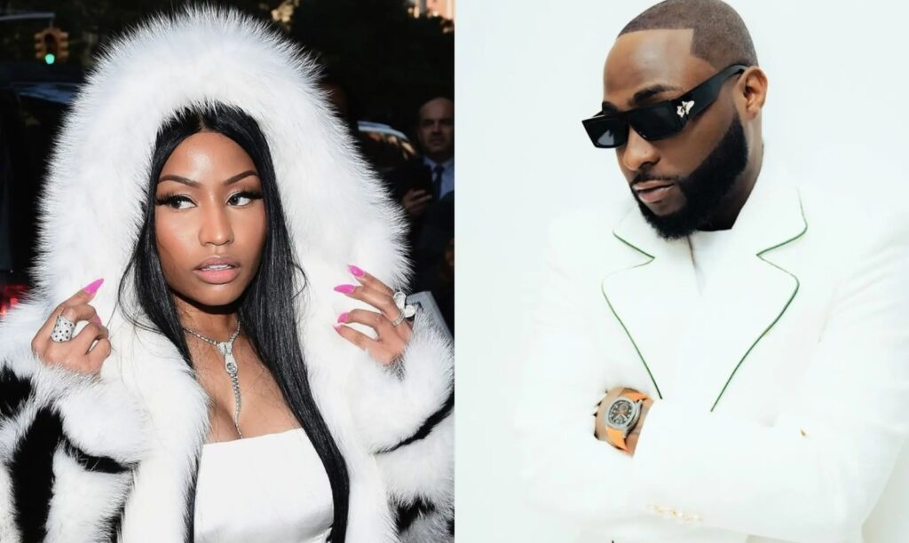 Nicki Minaj Praises Davido’s Musical Talent.