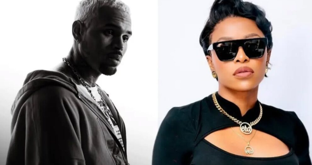 DJ Zinhle Claps Back at Critics After Chris Brown "Fangirl" Moment.