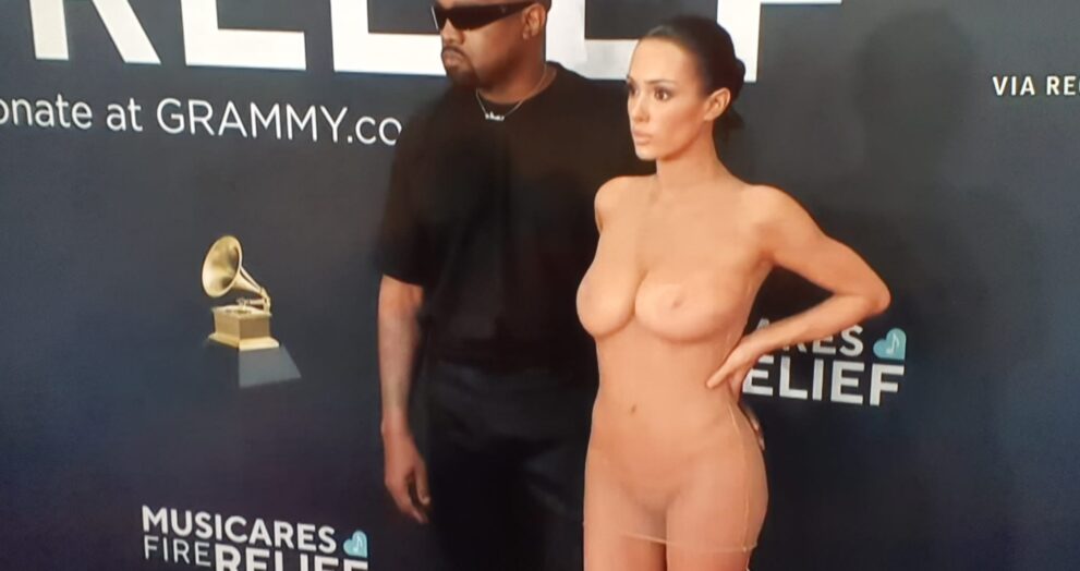 Kanye West’s Wife Bianca Censori Makes Nude Fashion Statement At The Grammy's.